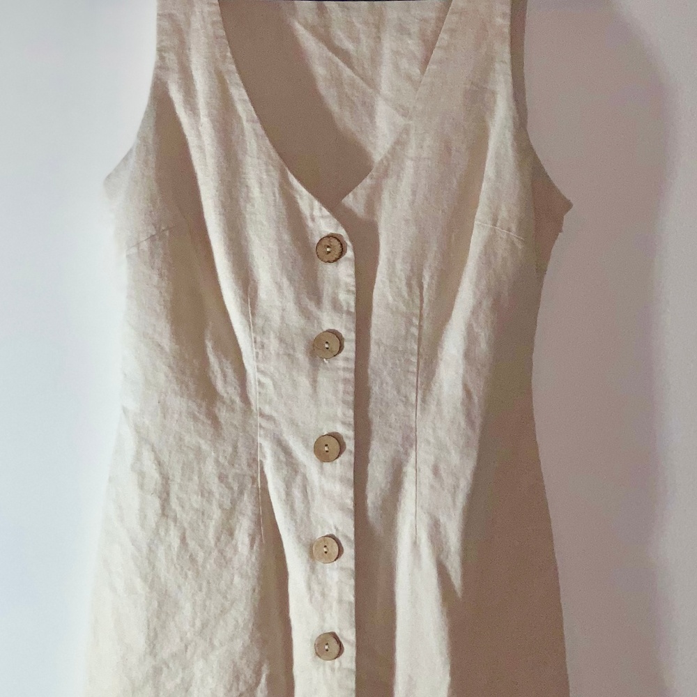 Linen Button Dress
